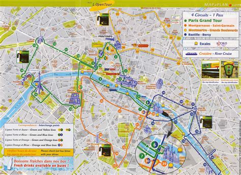 tourist map of paris.